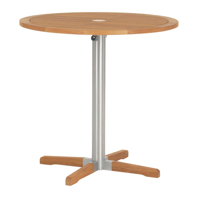 Barlow Tyrie Equinox 40" Steel Round Bar Table