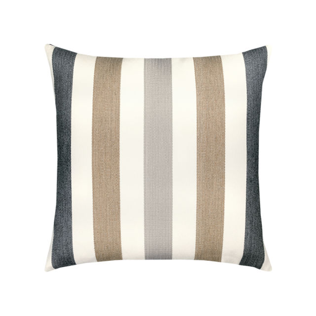 Elaine Smith 20" x 20" Dune Stripe Sunbrella Outdoor Pillow