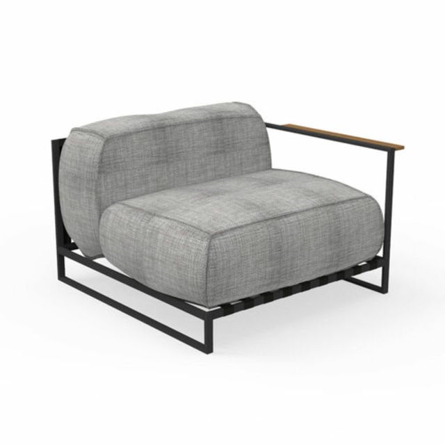 Talenti Casilda Steel Left Arm Outdoor Sectional Unit