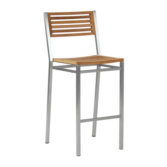 Barlow Tyrie Equinox Stacking Teak Bar Side Chair