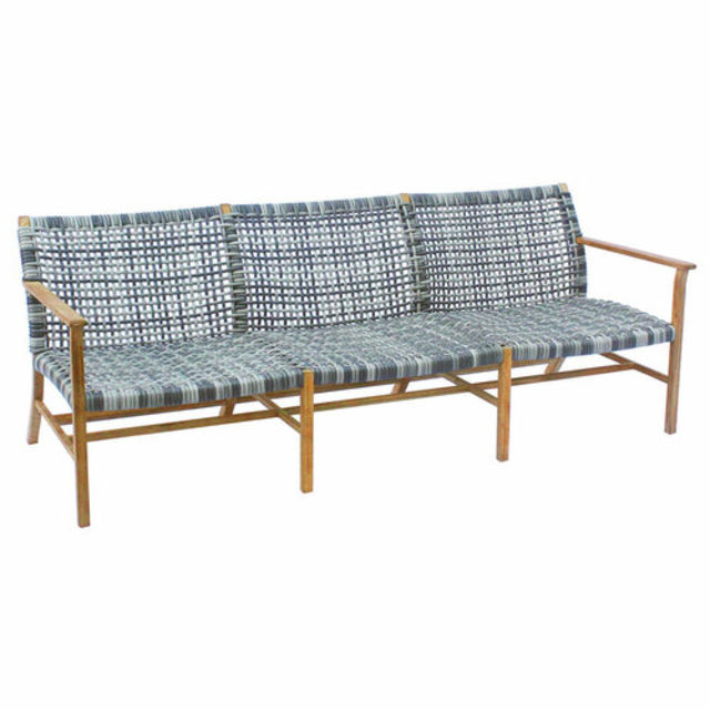 Kingsley Bate Catherine Teak Woven Club Sofa