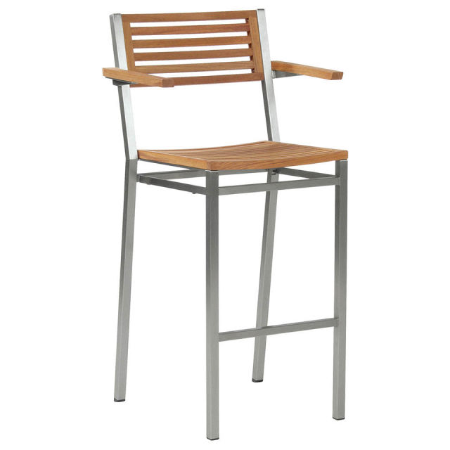 Barlow Tyrie Equinox Stacking Teak Bar Armchair