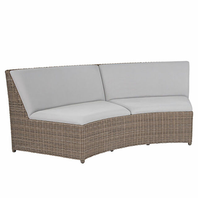 Kingsley Bate Milano Curved Settee Outdoor Sectional Unit