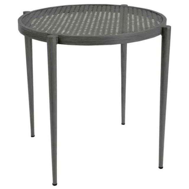 Woodard Parc 22" Aluminum Round End Table