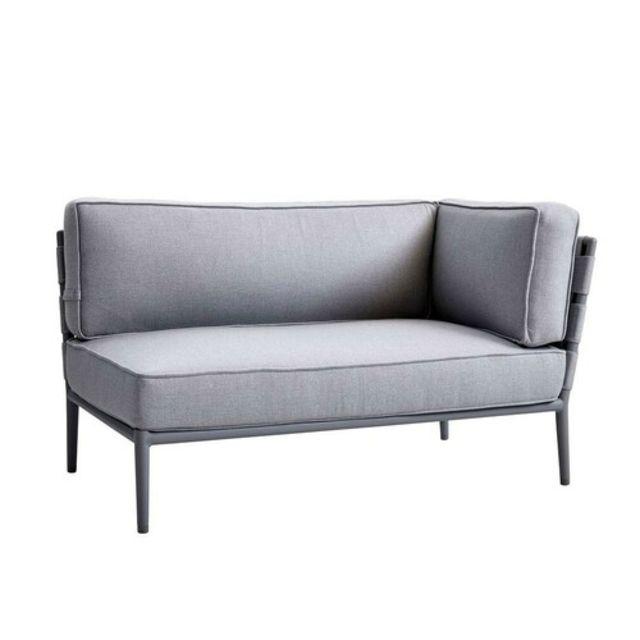 Cane-line Conic Aluminum Left 2-Seater Outdoor Sectional Unit