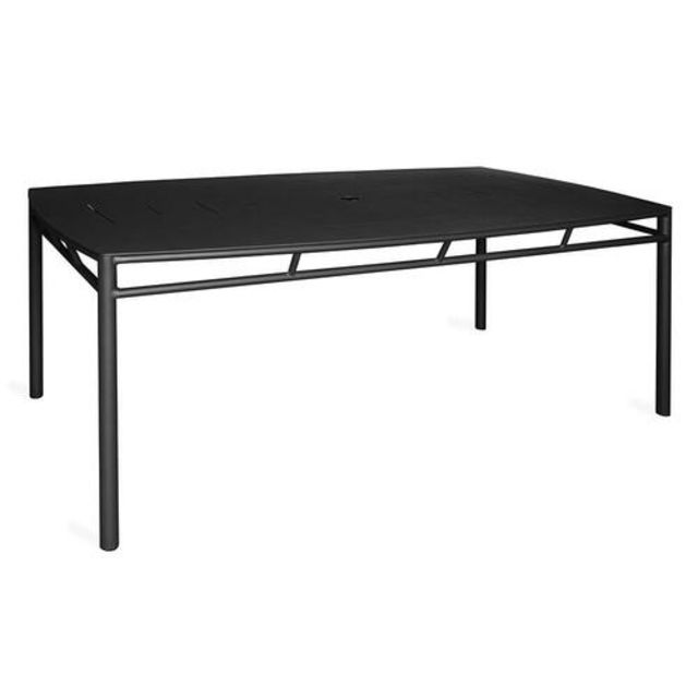 Kannoa Oslo 80" Aluminum Rectangular Dining Table