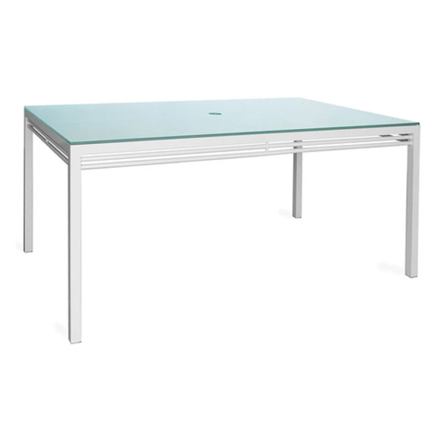 Kannoa Toledo 64" Aluminum Rectangular Dining Table