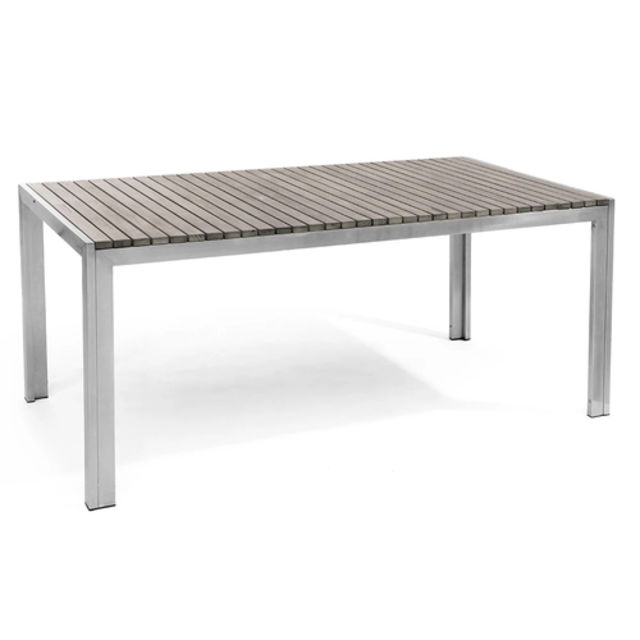 Kannoa Sicilia 80" Aluminum Rectangular Dining Table