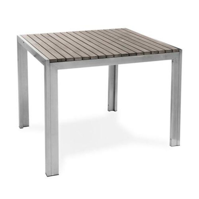 Kannoa Sicilia 36" Aluminum Square Dining Table