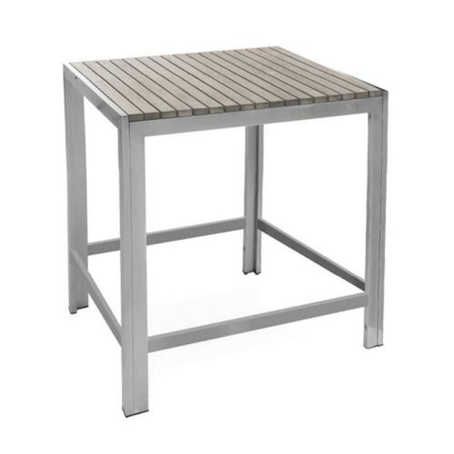 Kannoa Sicilia 30" Aluminum Square Bar Table