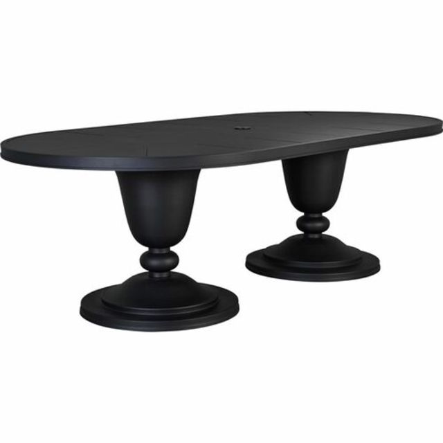 Lane Venture Winterthur Estate 96" Aluminum Oval Dining Table