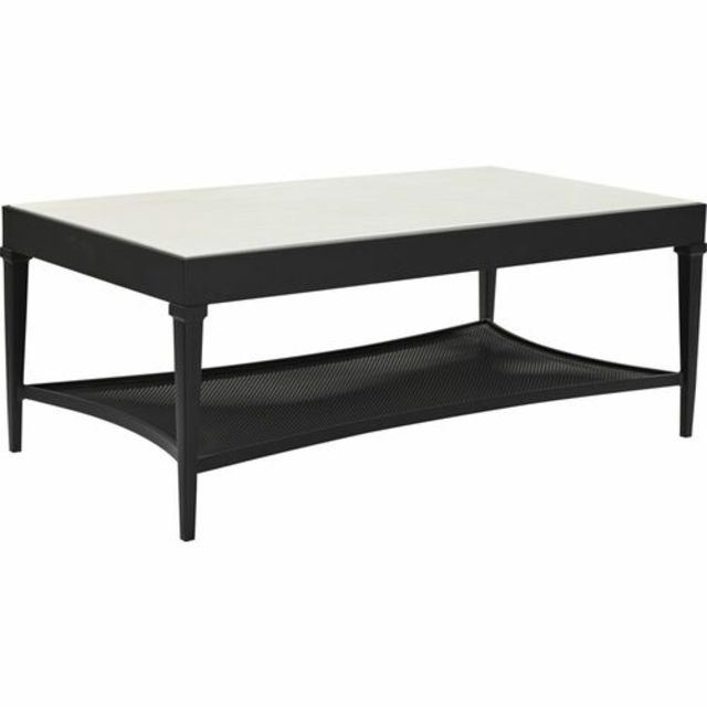 Lane Venture Winterthur Estate 48" Aluminum Rectangular Cocktail Table