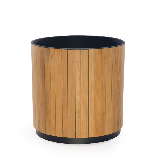 POVL Outdoor Eve Round Teak Planter