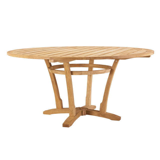 Lane Venture Edgewood 63" Teak Round Dining Table