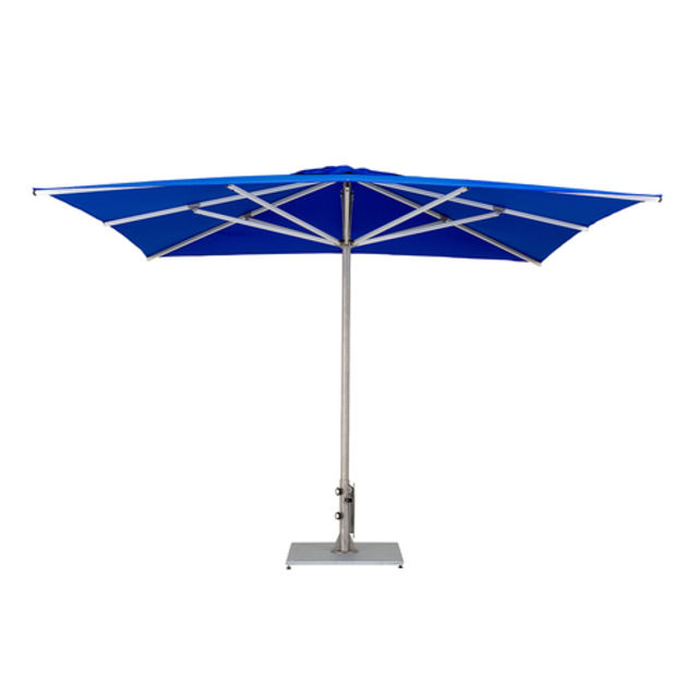 Woodline Shade Solutions Storm 10' Square Steel Market Patio Umbrella