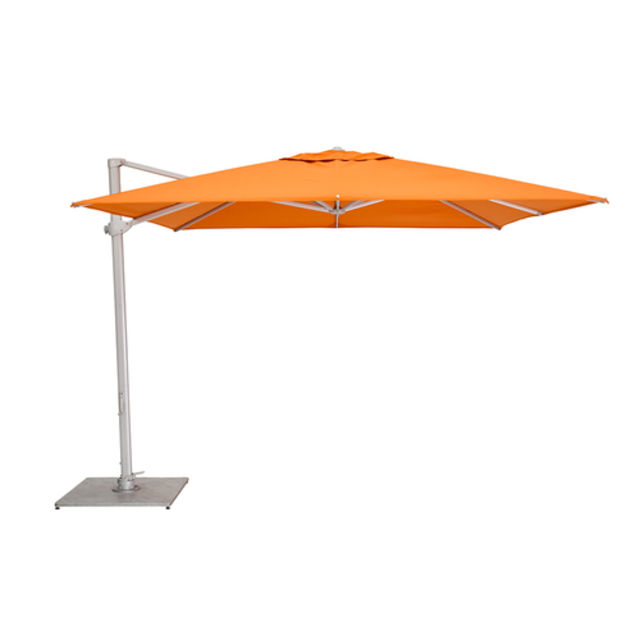 Woodline Shade Solutions Pavone 10' Rotational Square Aluminum Cantilever Patio Umbrella