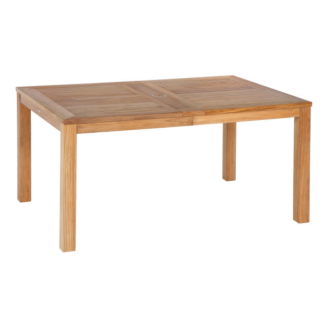 Barlow Tyrie Linear 61" - 91" Teak Extending Rectangular Dining Table