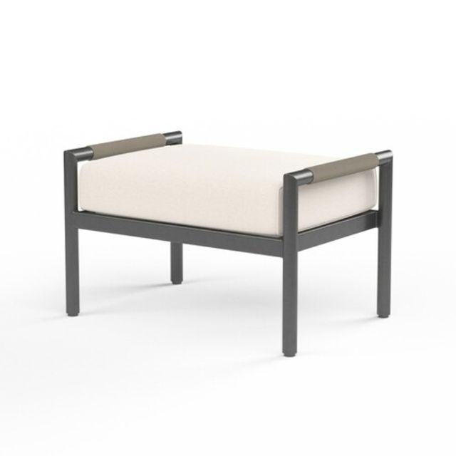 Sunset West Pietra Aluminum Ottoman