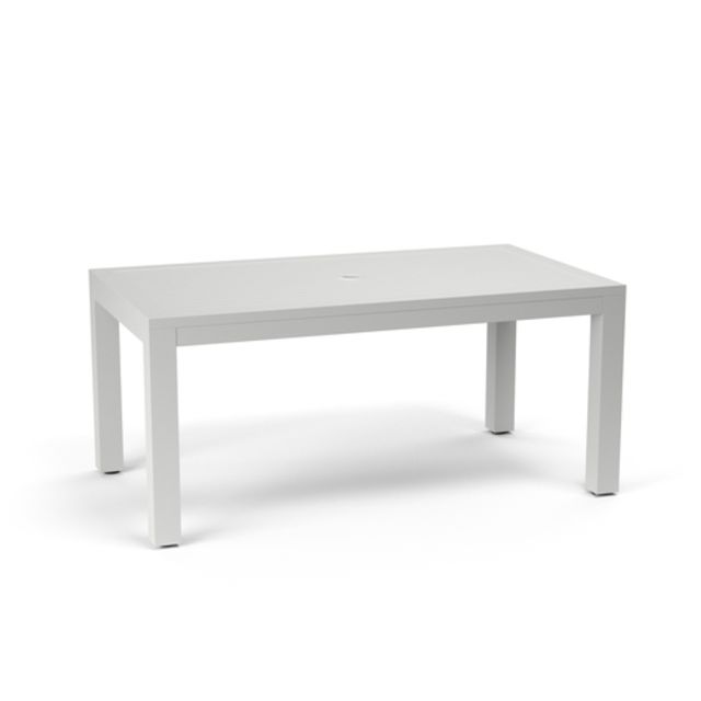 Sunset West Naples 64" Aluminum Rectangular Dining Table