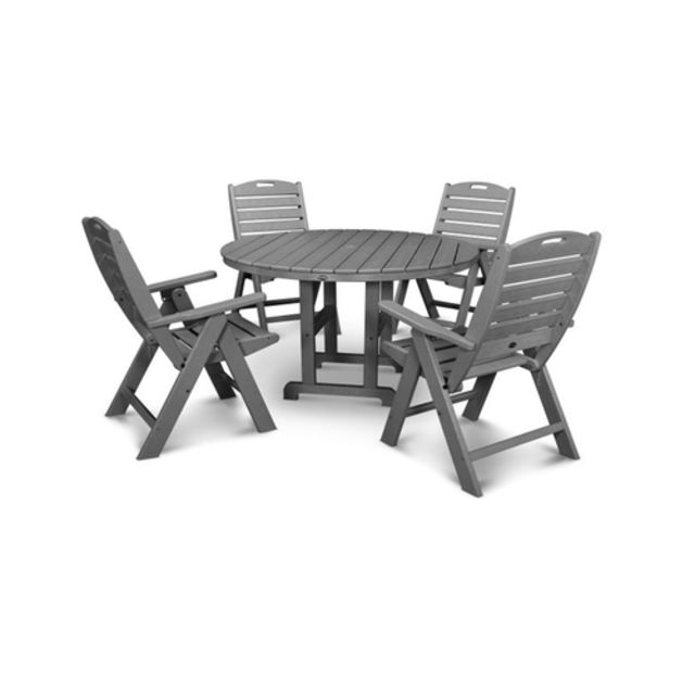 Polywood Nautical 5-Piece Dining Set