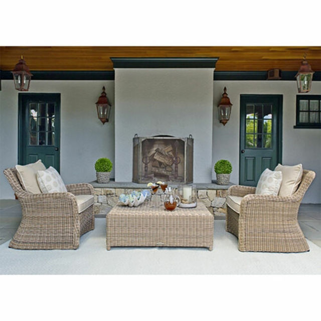 Kingsley Bate Sag Harbor 3-Piece Conversational Outdoor Lounging Set