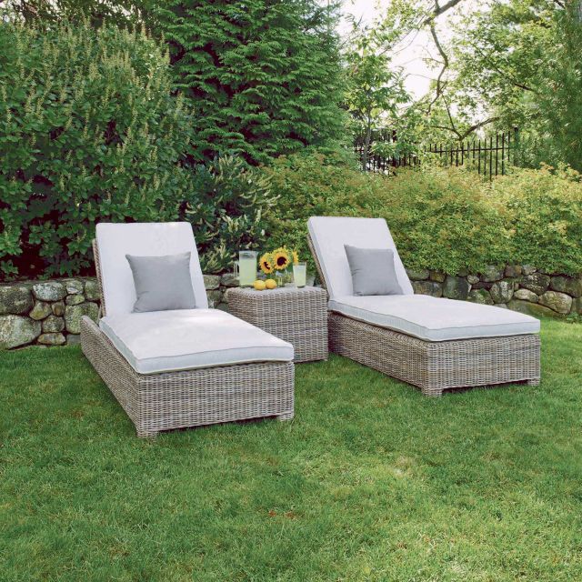 Kingsley Bate Sag Harbor 3-Piece Chaise Outdoor Lounging Set