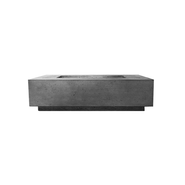 Prism Hardscapes Tavola 8 Rectangular 60" Concrete Gas Fire Table