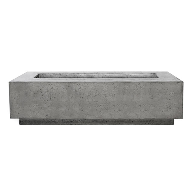 Prism Hardscapes Tavola 72 Rectangular 72" Concrete Gas Fire Table