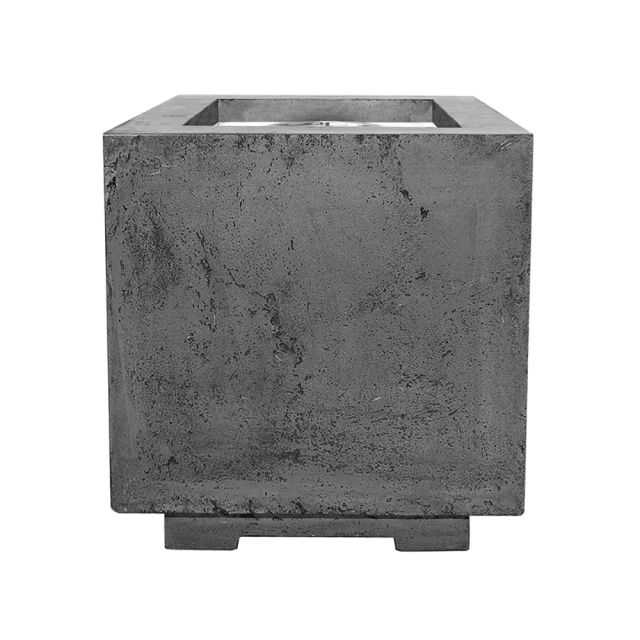 Prism Hardscapes Scatola Square 20" Concrete Gas Fire Bowl