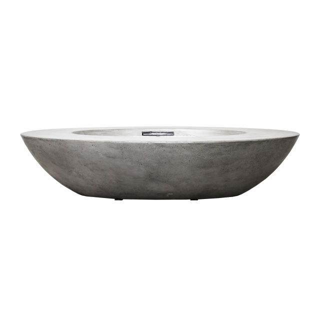 Prism Hardscapes Ovale 79" Concrete Gas Fire Bowl