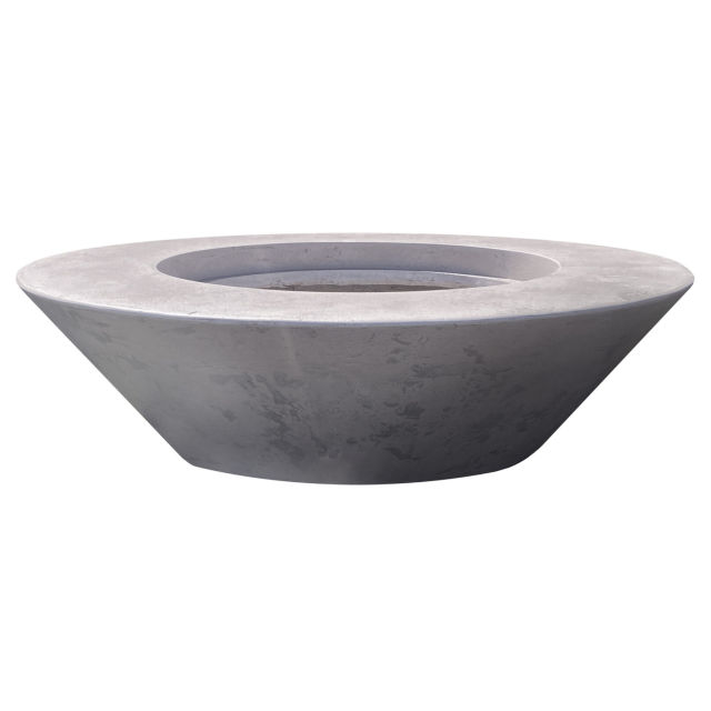 Prism Hardscapes Embarcadero 60 Round 60" Concrete Gas Fire Bowl