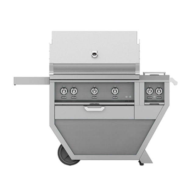 Hestan 36" Gas Grill with Rotisserie on Deluxe Cart