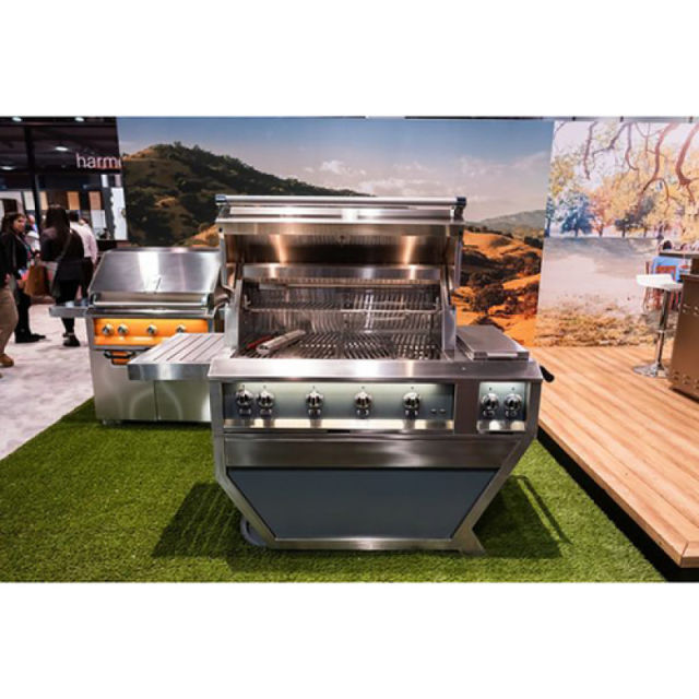 Hestan 42" Gas Grill with Rotisserie on Deluxe Cart