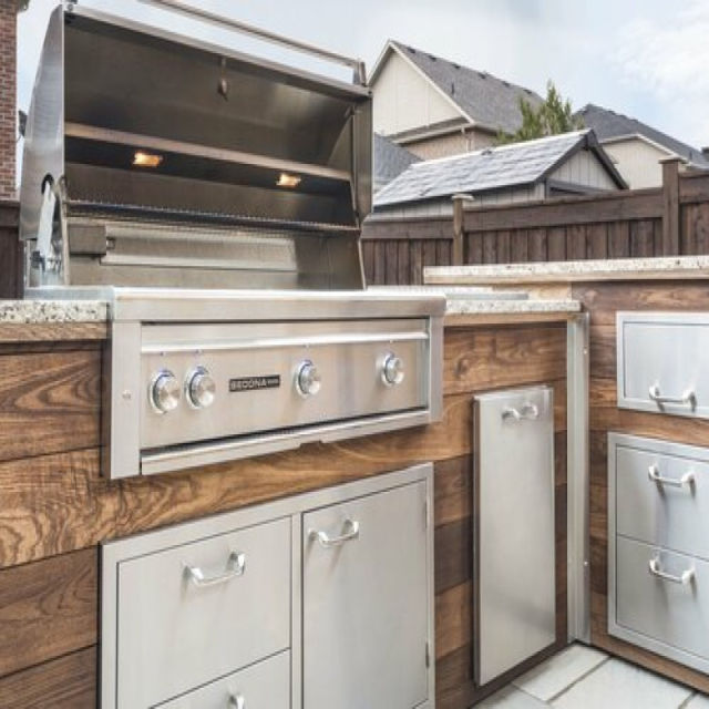 Lynx Grills Sedona Tilt Out Trash Center