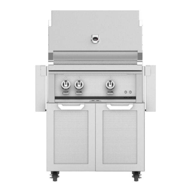 Hestan 30" Gas Grill with Rotisserie on Tower Cart