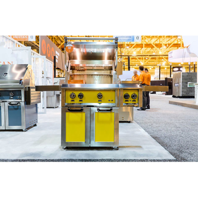 Hestan 30" Gas Grill with Rotisserie on Tower Cart