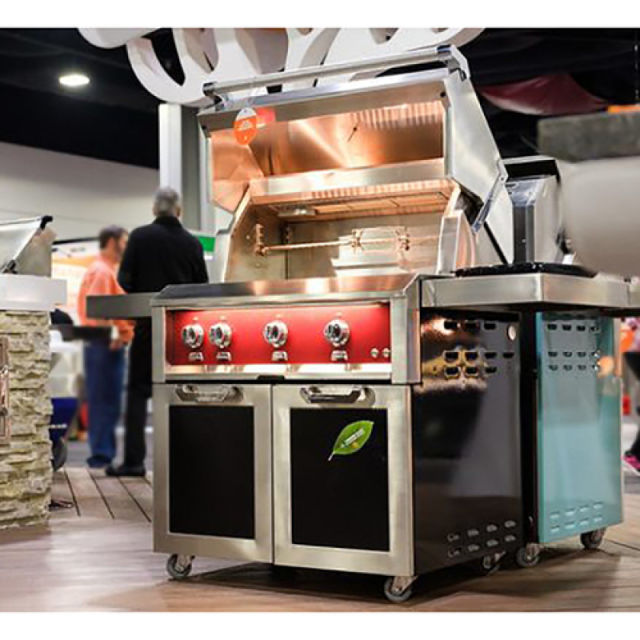 Hestan 36" Gas Grill with Rotisserie on Tower Cart