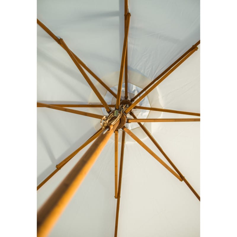 Bambrella Levante 8.5' x 11.5' Rectangular Bamboo Market Patio Umbrella