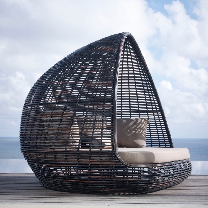 Skyline Design Shade Woven Outdoor Daybed