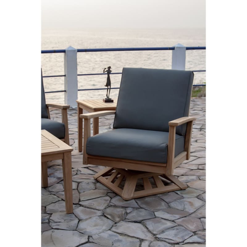 Seneca® Outdoor Swivel Rocking Chair - Country Casual Teak