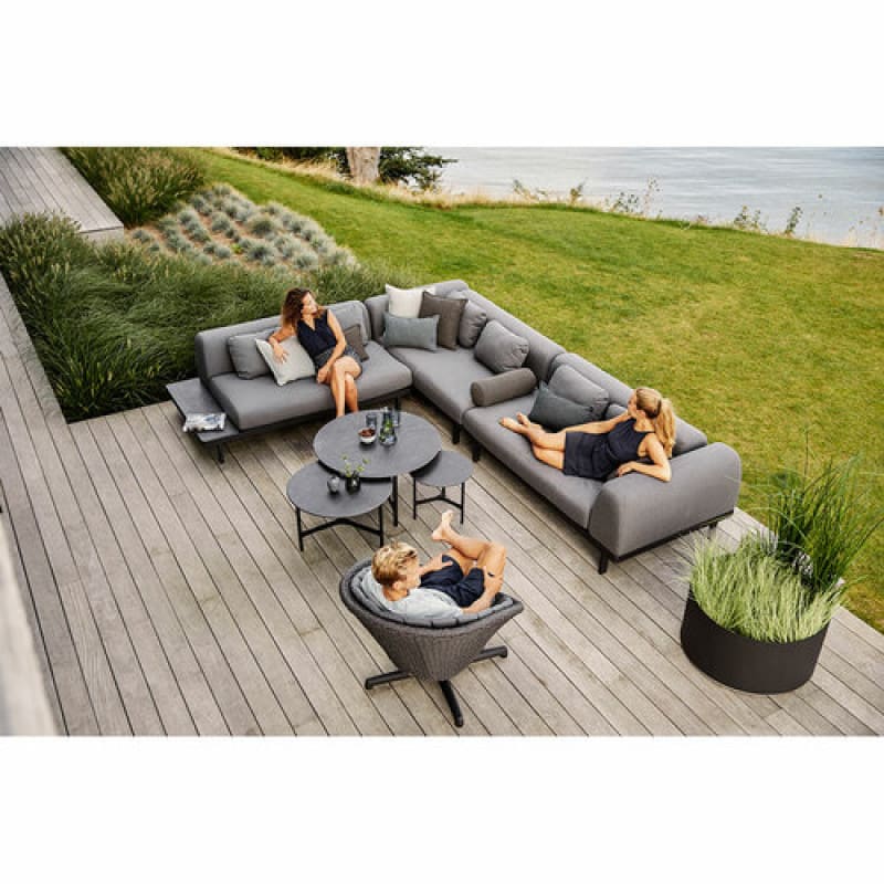 Cane Line Outdoor Dot Soft Rope Aluminum Lounge Set