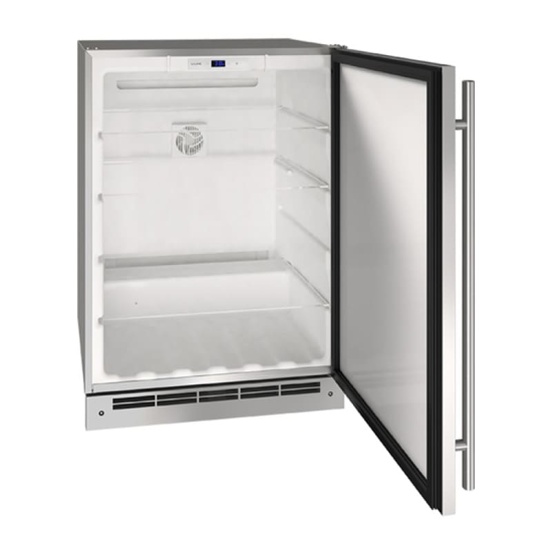 U-Line | Glass Refrigerator 36 Dual Zone Lock Stainless Frame 115V | 3000 Series | U-3036RRGLS-13B