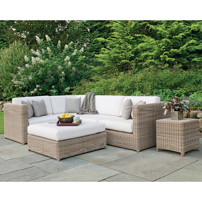 Woven outdoor hot sale sectional