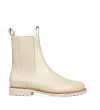 Coot Oatmilk Leather Flat Boots