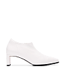 Habia White Leather Heeled Boots