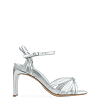 Nunlet Silver Leather High Heels