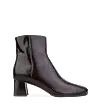 Tachuri Dark Oak Boxed Leather Ankle Boots