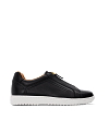 Troupial Black Leather Sneakers