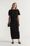 Gabbie Ruched Midi Dress
