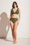 Matte Gathered Bikini Bottom — photo 1 of 1